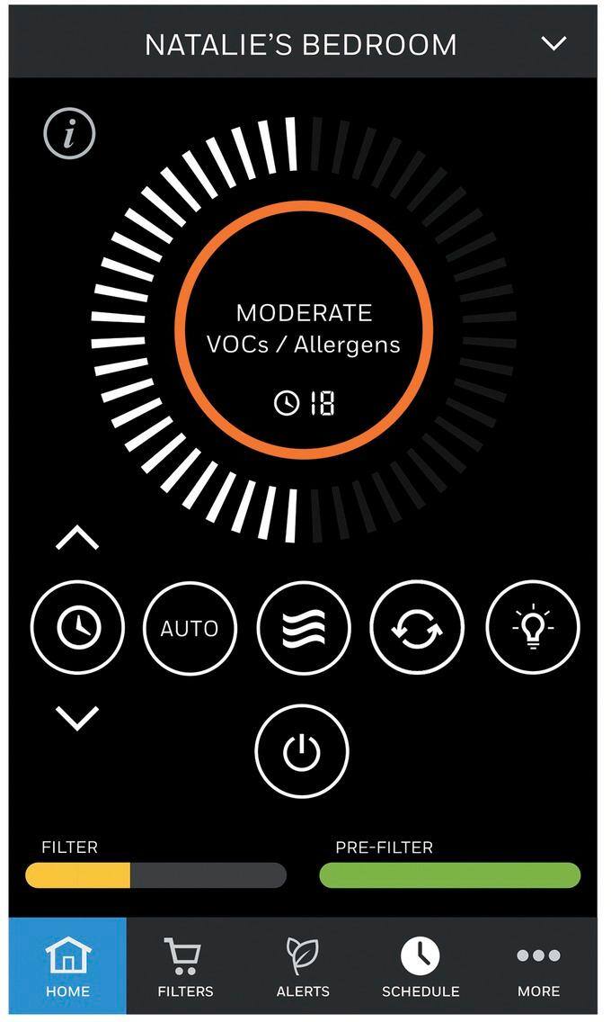 Alt View 12. Honeywell - AirGenius 6 Smart Tower 260 Sq. Ft. Air Purifier - Black.