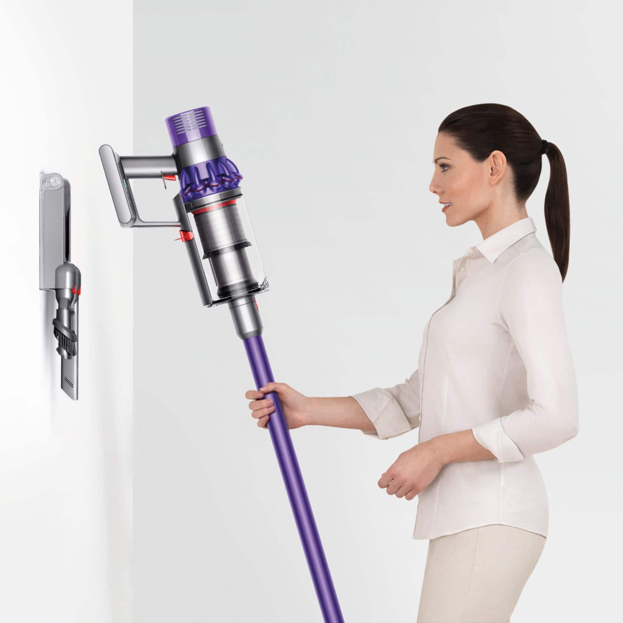 Alt View 16. Dyson - Cyclone V10 Animal Cord-Free Stick Vacuum - Purple.