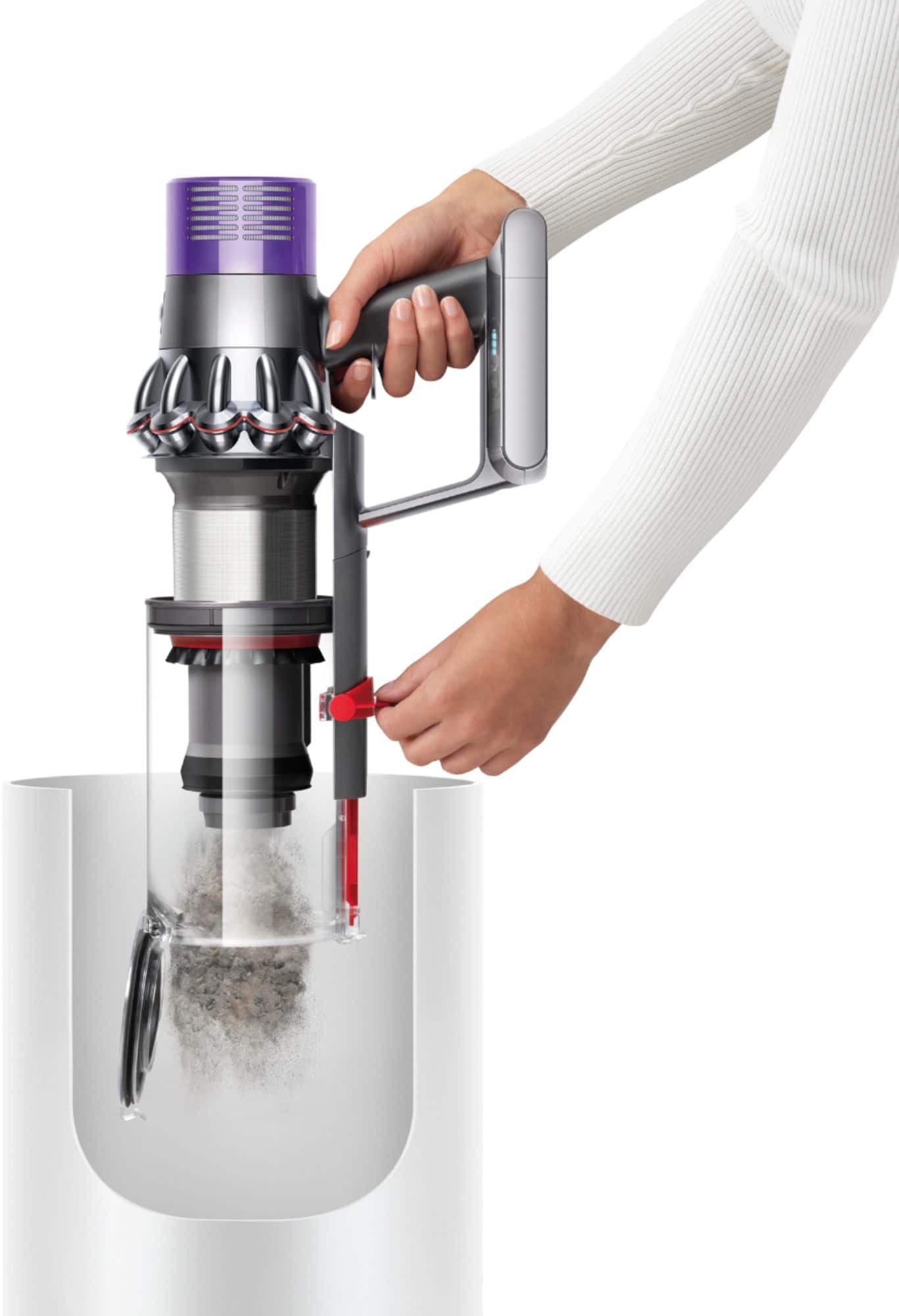Alt View 17. Dyson - Cyclone V10 Animal Cord-Free Stick Vacuum - Purple.
