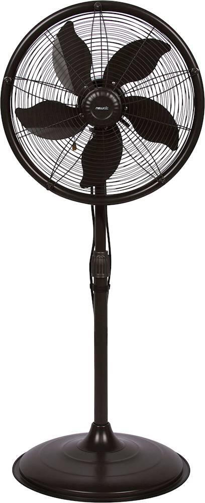 NewAir - 18" Oscillating Pedestal Misting Fan - Dark Brown - Front_Zoom
