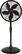 Front. NewAir - 18" Oscillating Pedestal Misting Fan - Dark Brown.