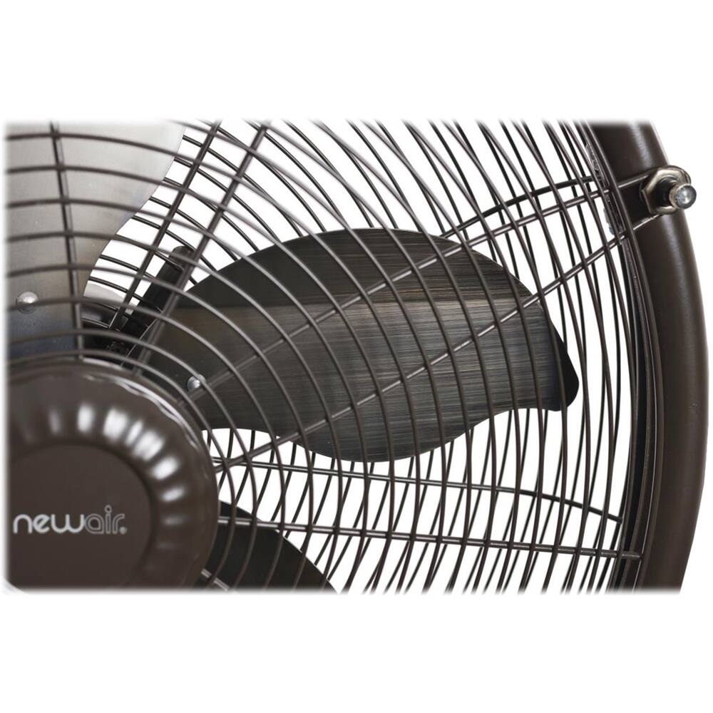 Alt View 13. NewAir - 18" Oscillating Pedestal Misting Fan - Dark Brown.