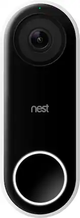 Front. Google - Nest Doorbell (Wired) Smart Wi-Fi Video Doorbell.