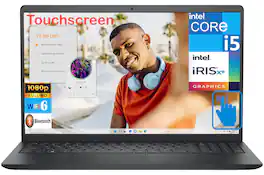 Dell - Refurbished Excellent - Inspiron 15 Laptop 15.6 FHD Display (i5-1335U, 16GB, 512GB SSD, Intel Iris Xe, WiFi 6, Win 11 Home) - Black