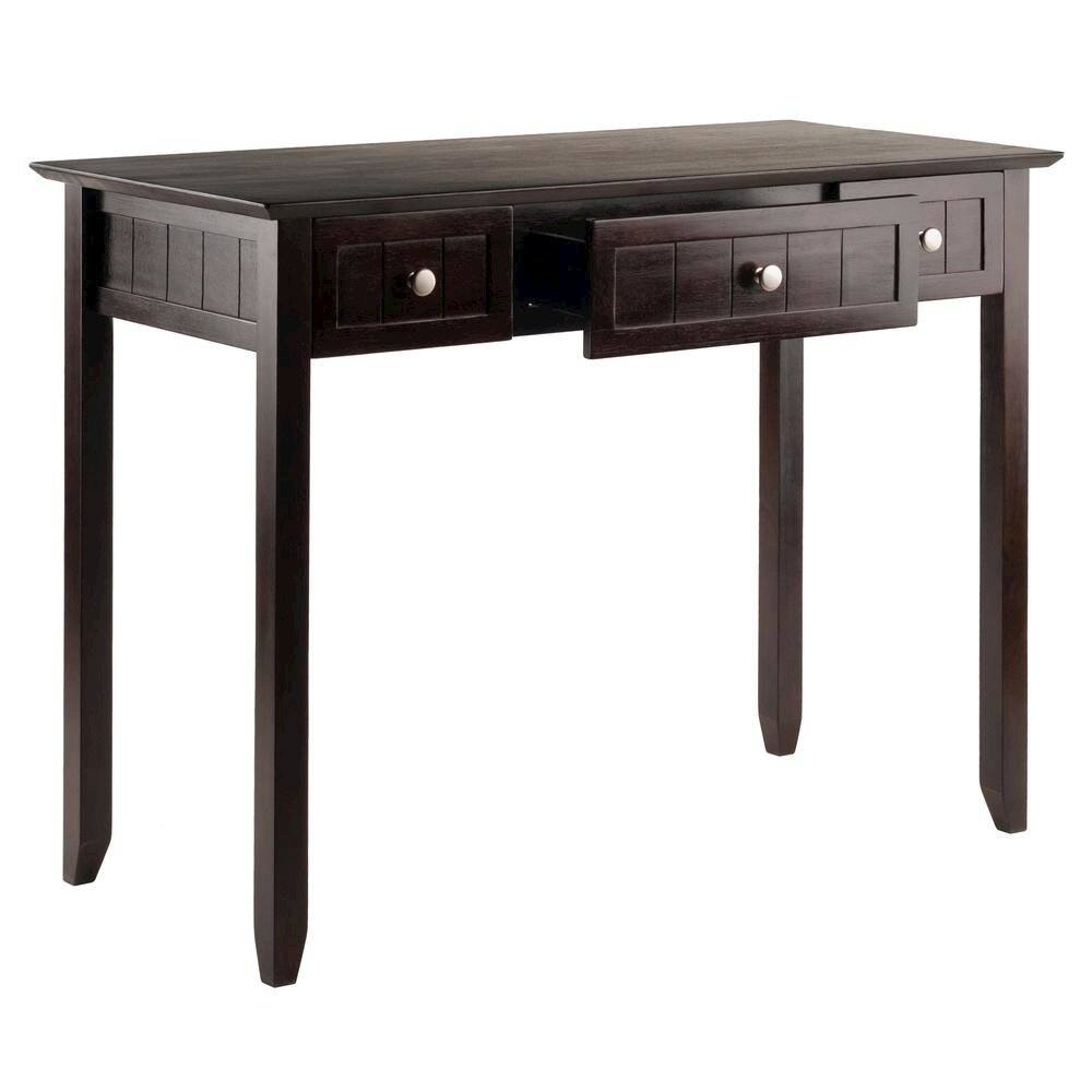 Alt View 2. FurniFact - Writing Desk - Coffee.