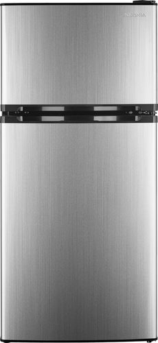 Insigniaâ„¢ - 4.3 Cu. Ft. Top-Freezer Refrigerator - Stainless steel was $269.99 now $189.99 (30.0% off)
