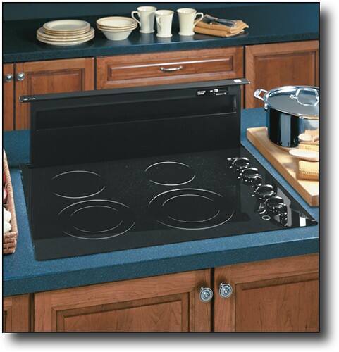 Front Standard. GE - Profile 30" Telescopic Downdraft System - Black.
