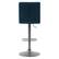 Alt View 12. CorLiving - Palmer Adjustable Channel Tufted Upholstered Barstool (set of 2) - Blue.