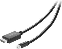 Insignia™ - 10’ Mini DisplayPort to HDMI Cable - Black - Front_Zoom