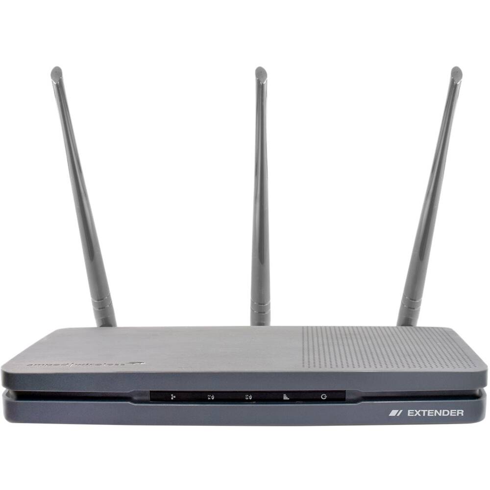Front. Amped Wireless - AC Dual-Band Wi-Fi Range Extender.