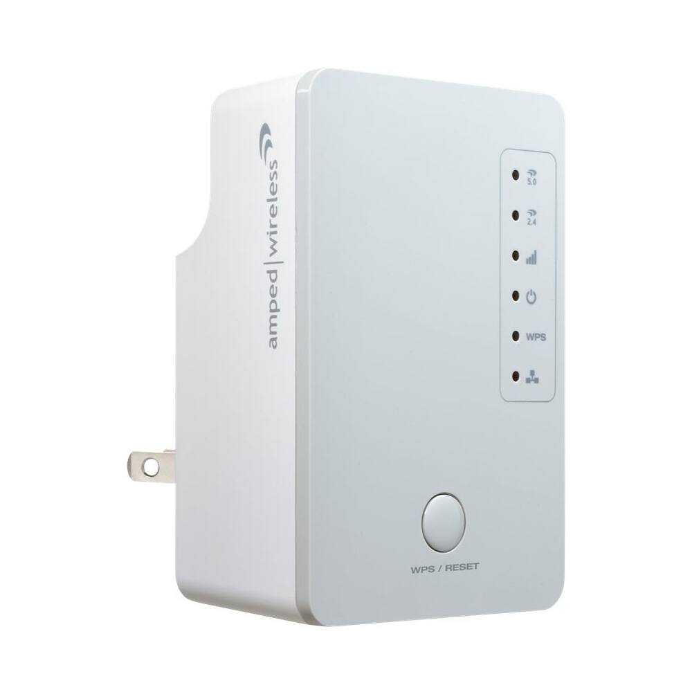 Front. Amped Wireless - AC Dual-Band Wi-Fi Range Extender - White.
