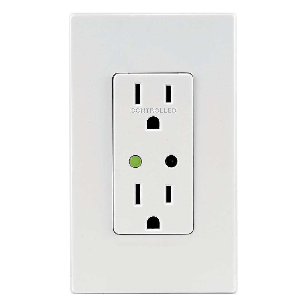 Leviton Decora Smart Plug-In Outlet with Z-Wave Technology, White DZPA1-2BW  - The Home Depot