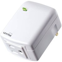 Leviton - Decora Smart Z-Wave Plug-In Switch – White - White - Front_Zoom
