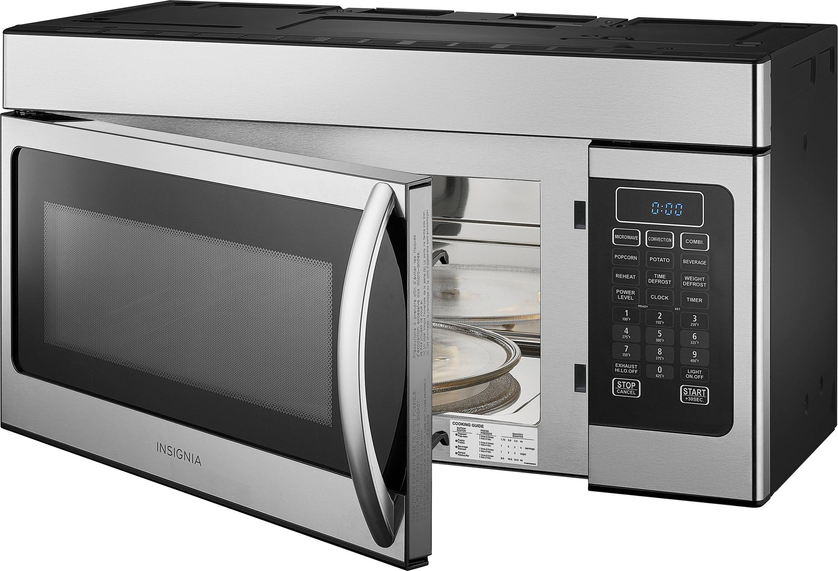 Best Buy Insignia™ 1.5 Cu. Ft. Convection OvertheRange Microwave Stainless Steel NSOTRC15SS9