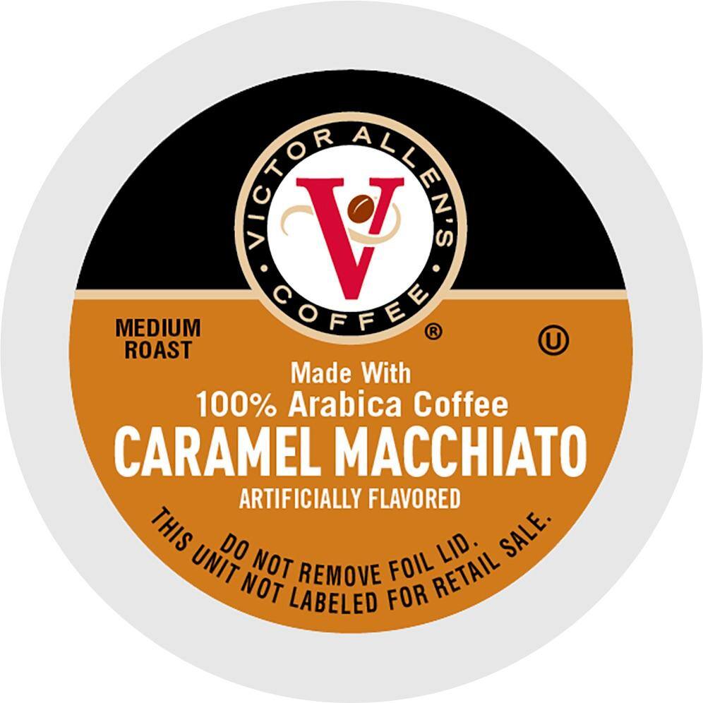 thumbnail image 2 of Victor Allen's Caramel Macchiato Coffee K-Cups – 42 Count – Medium Roast – For Keurig 2 of 4