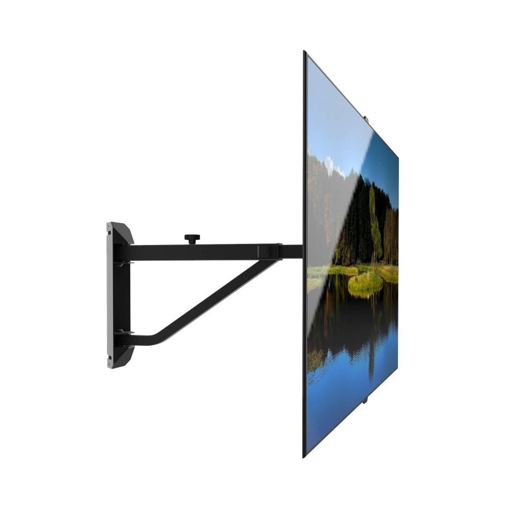 Alt View 12. Kanto - Corner TV Wall Mount for Most 40" - 60" TVs - Extends 29.8" - Black.