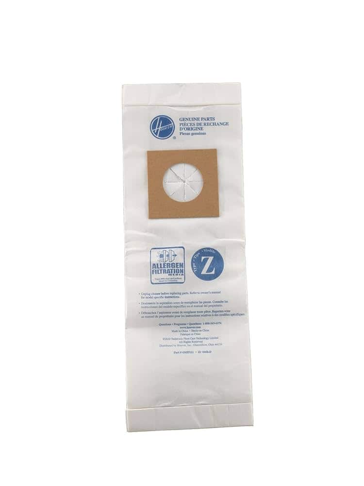 Hoover - 21 Pack Allergy Vacuum Type Z Bags, Power Drive, Auto Constellation, Dimension, Dirt Finder, Futura, Caddy Vac,