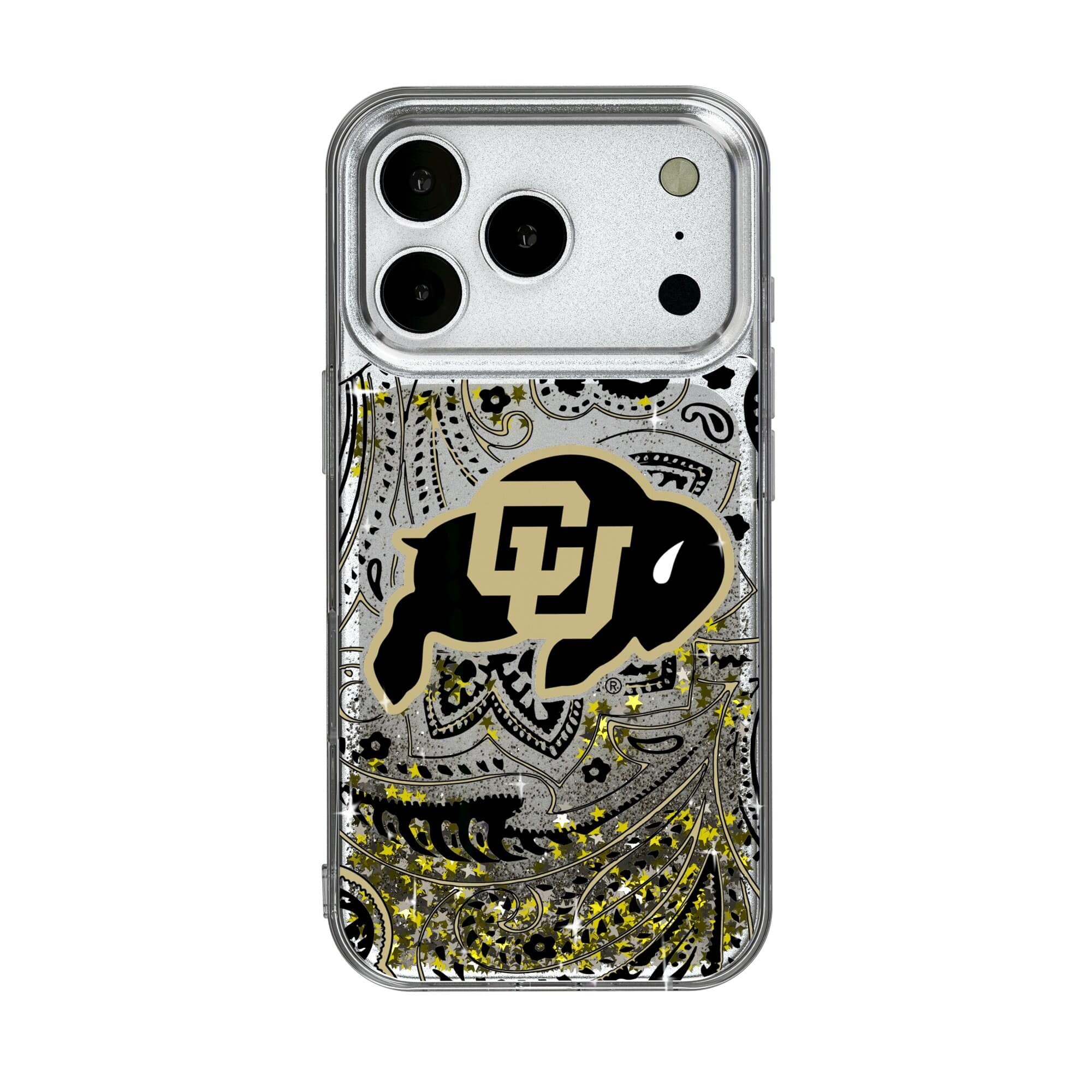 Keyscaper - NCAA - Colorado Buffaloes iPhone Glitter Paisley Design Case - 17 - Multicolor price history on PriceWatchPro