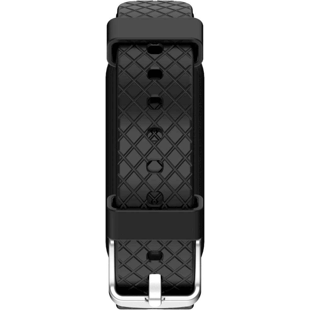 Back View: Apple Watch SE (1st Gen) GPS + Cellular, 40mm Space Gray Aluminum Case with Black Sport Band - Regular