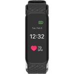 Front Zoom. 3Plus - HR Activity Tracker + Heart Rate - Black.