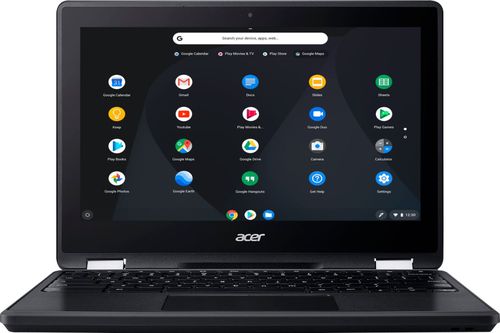 Acer - Spin 11 2-in-1 11.6" Touch-Screen Chromebook - Intel Celeron - 4GB Memory - 32GB eMMC Flash Memory - Obsidian Black