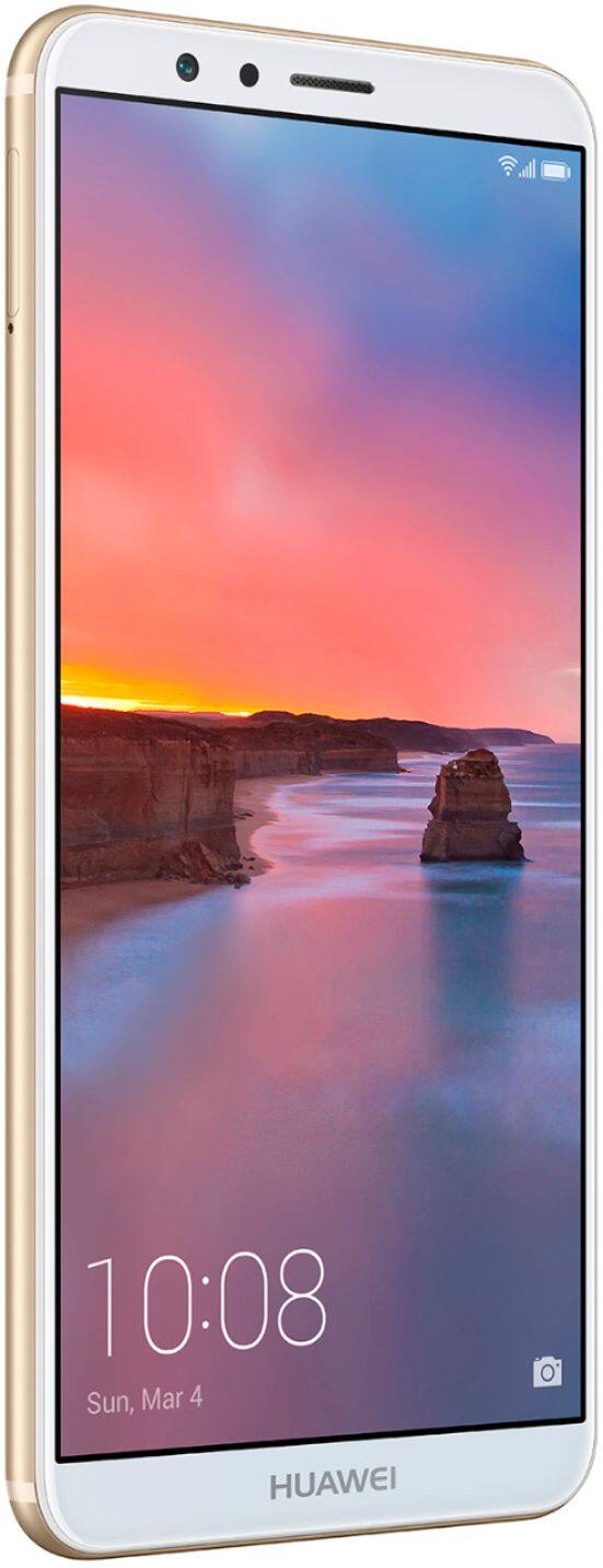 Angle. Huawei - Mate SE 4G LTE with 64GB Memory Cell Phone (Unlocked) - Gold.