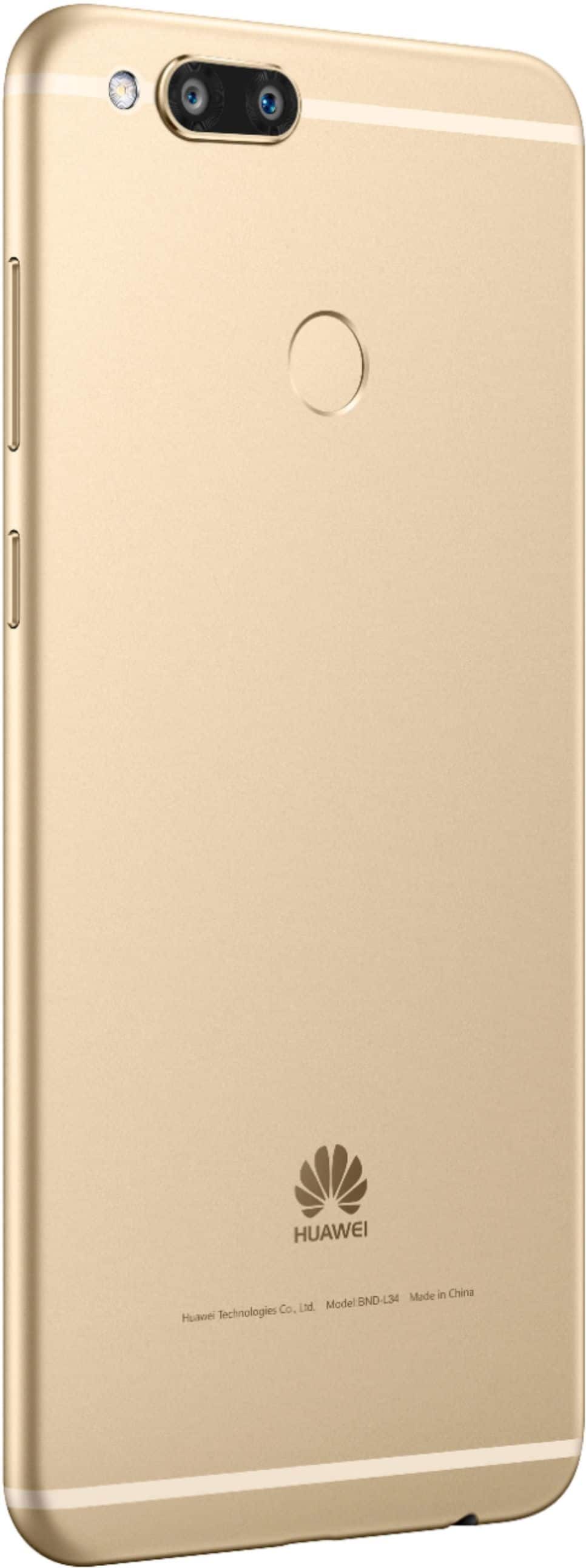 Alt View 11. Huawei - Mate SE 4G LTE with 64GB Memory Cell Phone (Unlocked) - Gold.