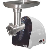 Weston - #5 Electric Meat Grinder & Sausage Stuffer - White - Front_Zoom