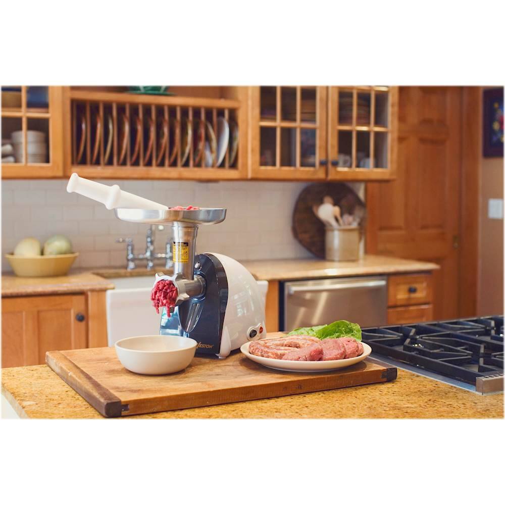 Alt View 11. Weston - #5 Electric Meat Grinder & Sausage Stuffer - White.