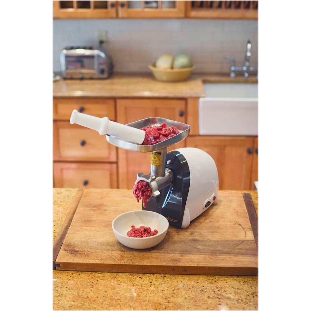 Alt View 14. Weston - #5 Electric Meat Grinder & Sausage Stuffer - White.