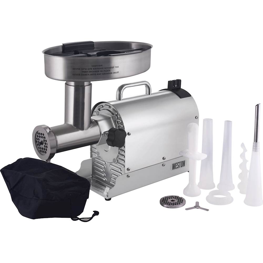 Weston 33-1201-W Pro Series #8 Electric Meat Grinder and Sausage Stuffer -  120V, 575W