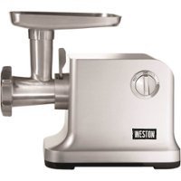 Weston - #12 Heavy-Duty Electric Grinder - Silver - Front_Zoom