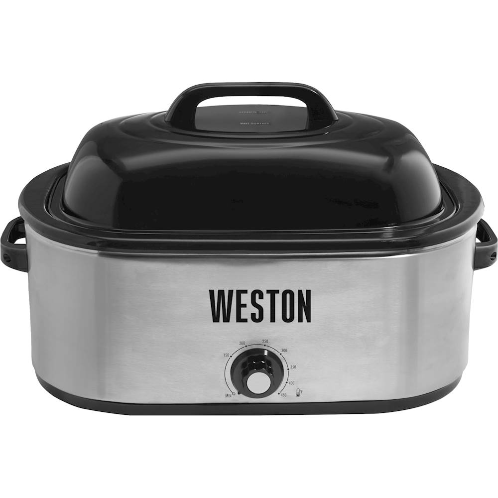 Best Buy: Weston 22-Quart Electric Roaster Oven Silver 03-4100-W