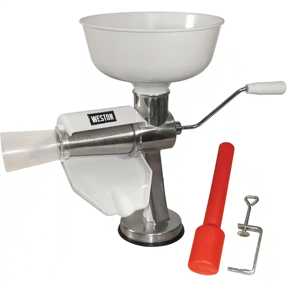 Weston - Tomato Press & Sauce Maker - Silver/White