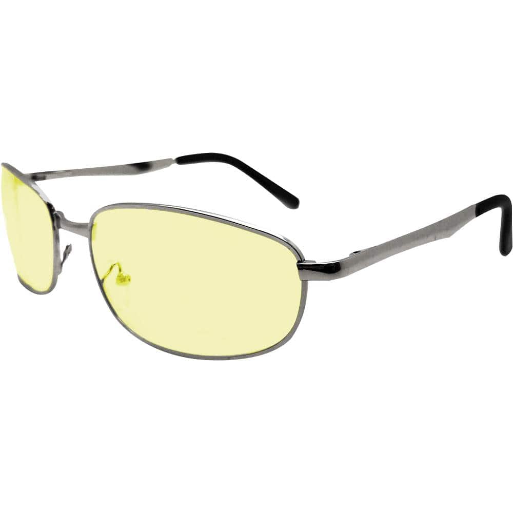 Front. Icon Eyewear - Game Hero Sporty Oval Eyewear - Shiny Silver.
