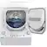 Alt View 11. GE - 2.3 Cu. Ft. Top Load Washer and 4.4 Cu. Ft. Electric Dryer Laundry Center - White.