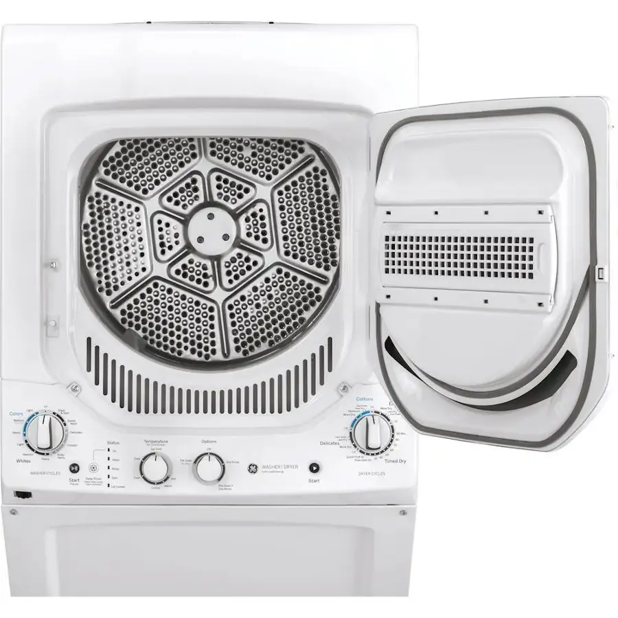 Alt View 13. GE - 2.3 Cu. Ft. Top Load Washer and 4.4 Cu. Ft. Electric Dryer Laundry Center - White.