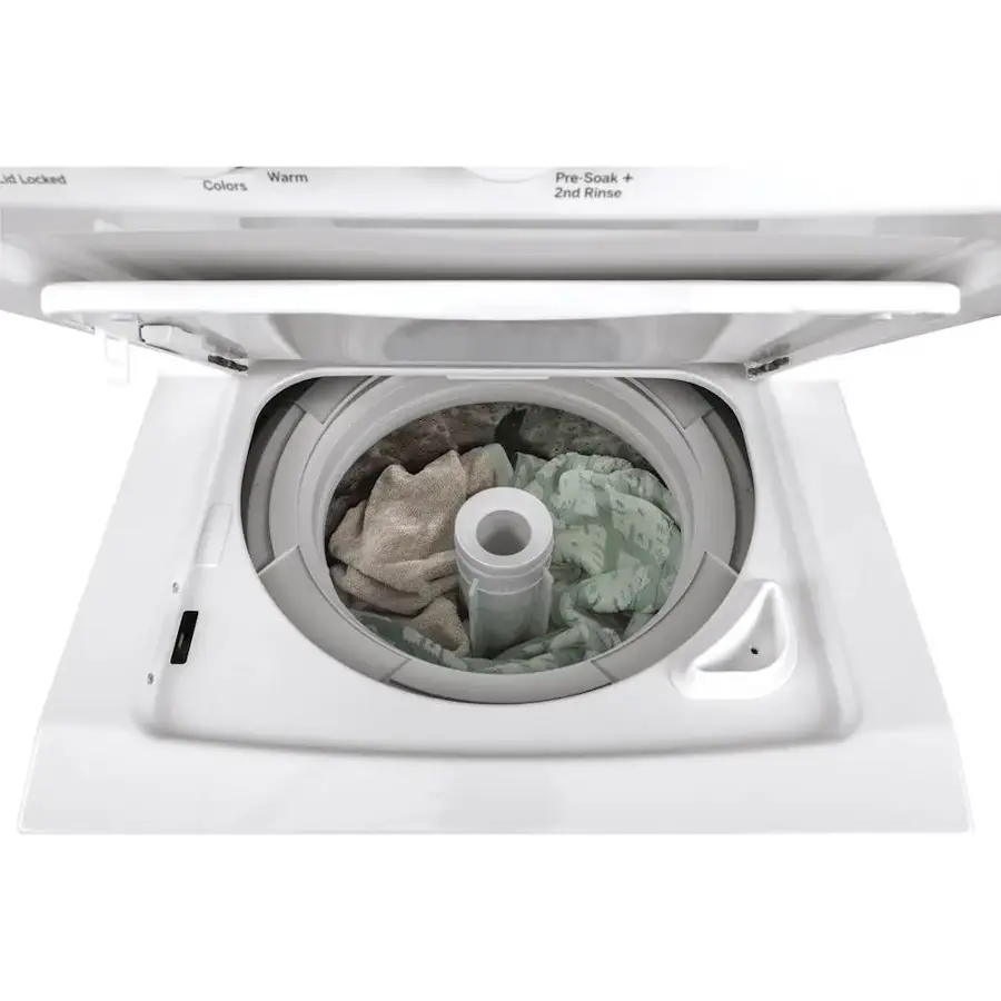 Alt View 14. GE - 2.3 Cu. Ft. Top Load Washer and 4.4 Cu. Ft. Electric Dryer Laundry Center - White.