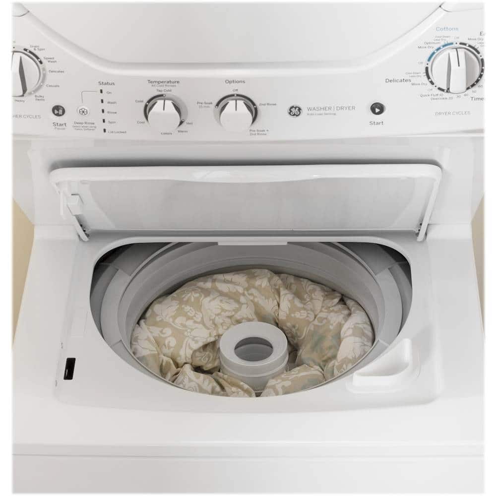 Alt View 15. GE - 2.3 Cu. Ft. Top Load Washer and 4.4 Cu. Ft. Electric Dryer Laundry Center - White.