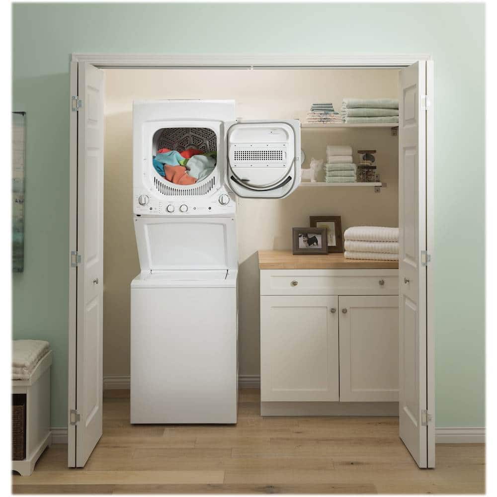 Alt View 17. GE - 2.3 Cu. Ft. Top Load Washer and 4.4 Cu. Ft. Electric Dryer Laundry Center - White.