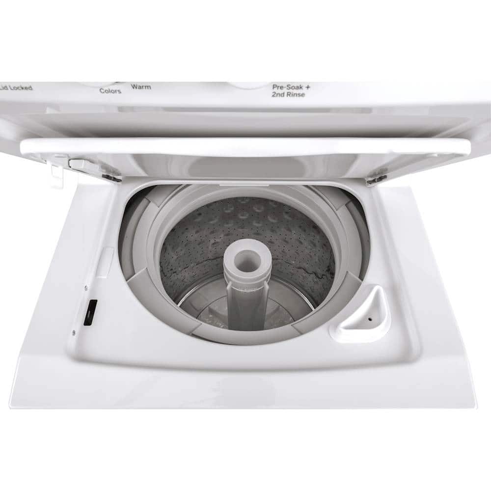Alt View 2. GE - 2.3 Cu. Ft. Top Load Washer and 4.4 Cu. Ft. Electric Dryer Laundry Center - White.