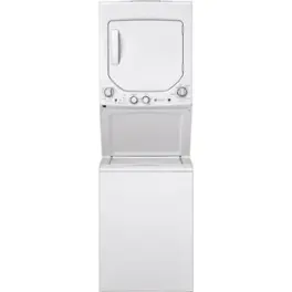 GE - 2.3 Cu. Ft. Top Load Washer and 4.4 Cu. Ft. Gas Dryer Laundry Center - White