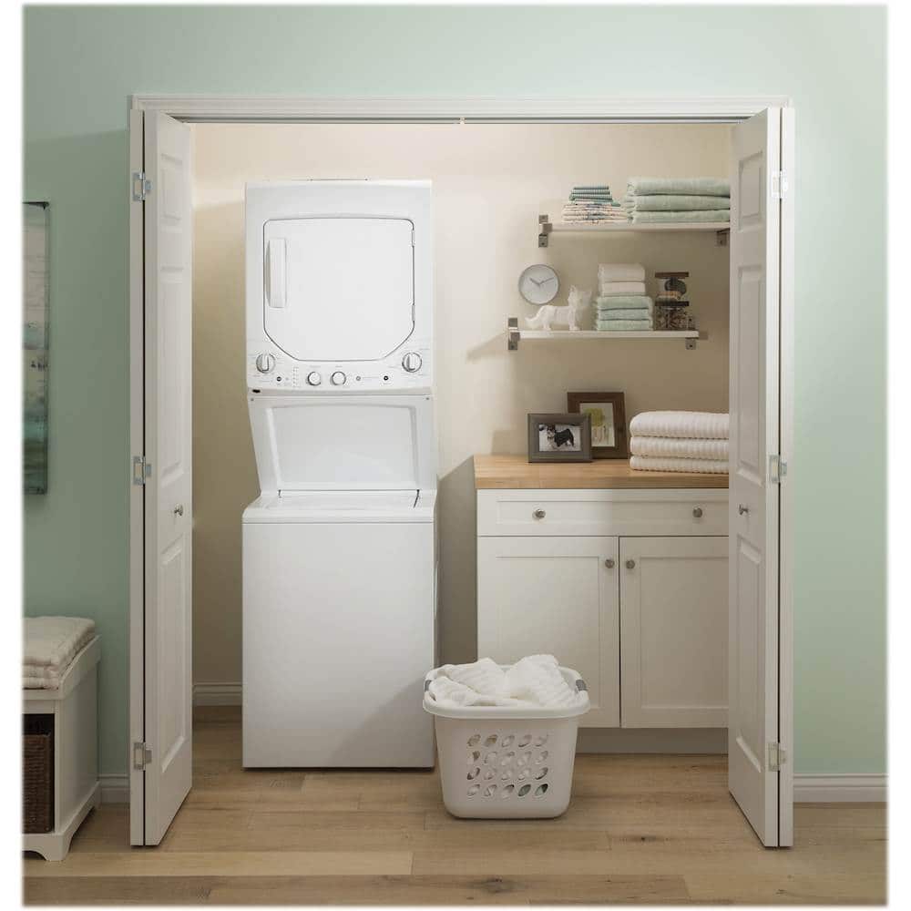 Alt View 16. GE - 2.3 Cu. Ft. Top Load Washer and 4.4 Cu. Ft. Gas Dryer Laundry Center - White.