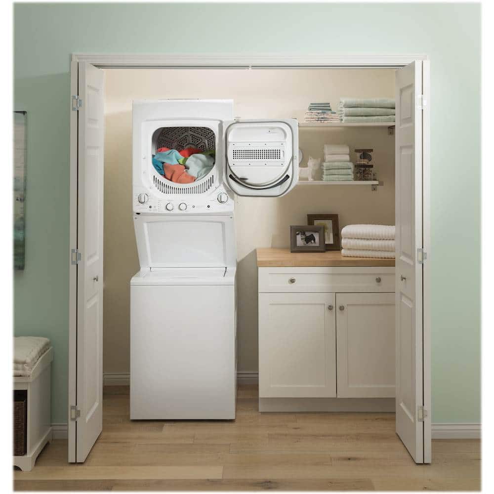 Alt View 17. GE - 2.3 Cu. Ft. Top Load Washer and 4.4 Cu. Ft. Gas Dryer Laundry Center - White.