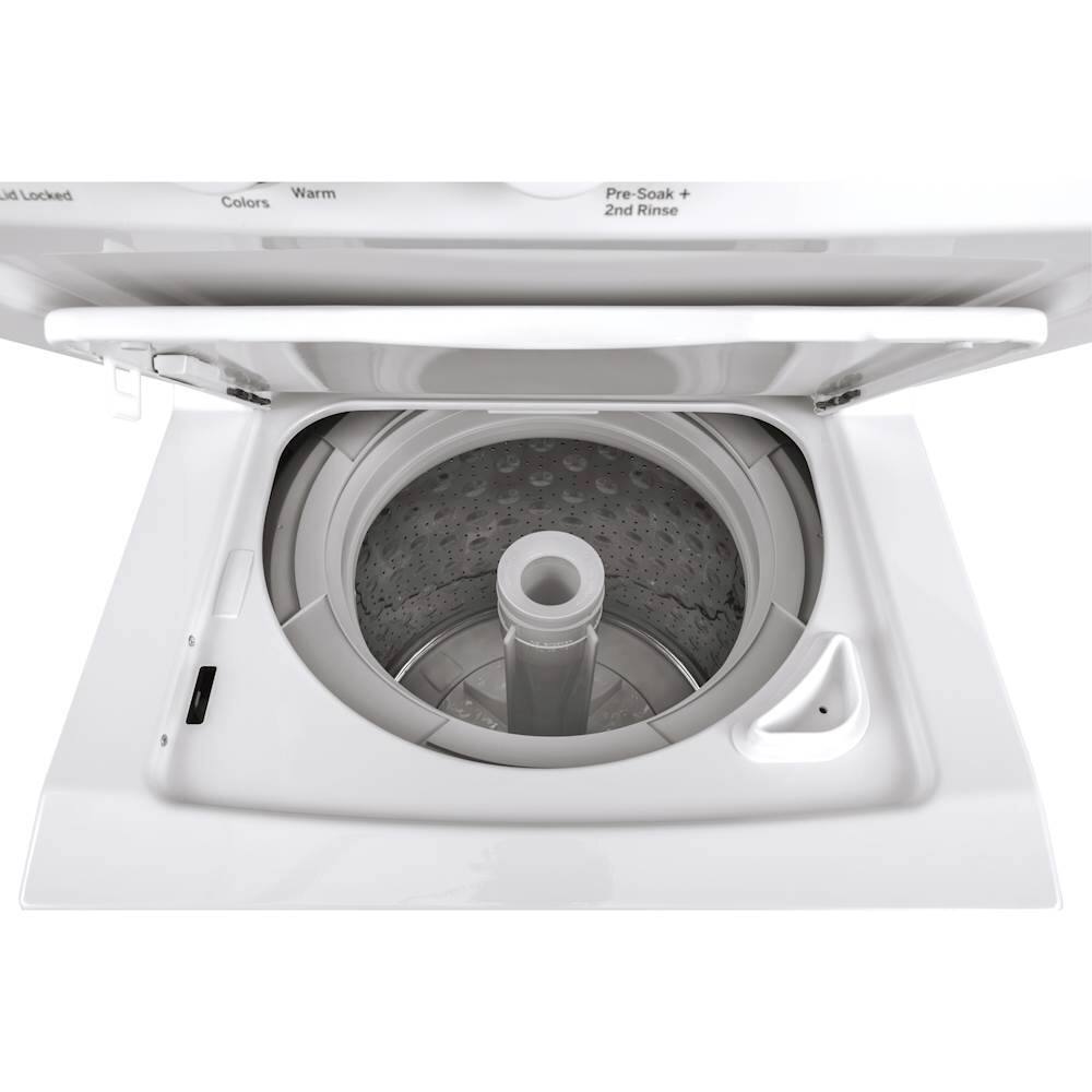 Alt View 2. GE - 2.3 Cu. Ft. Top Load Washer and 4.4 Cu. Ft. Gas Dryer Laundry Center - White.