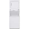 Front. GE - 3.8 Cu. Ft. Top Load Washer and 5.9 Cu. Ft. Electric Dryer Laundry Center - White.
