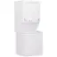 Angle. GE - 3.8 Cu. Ft. Top Load Washer and 5.9 Cu. Ft. Gas Dryer Laundry Center - White.