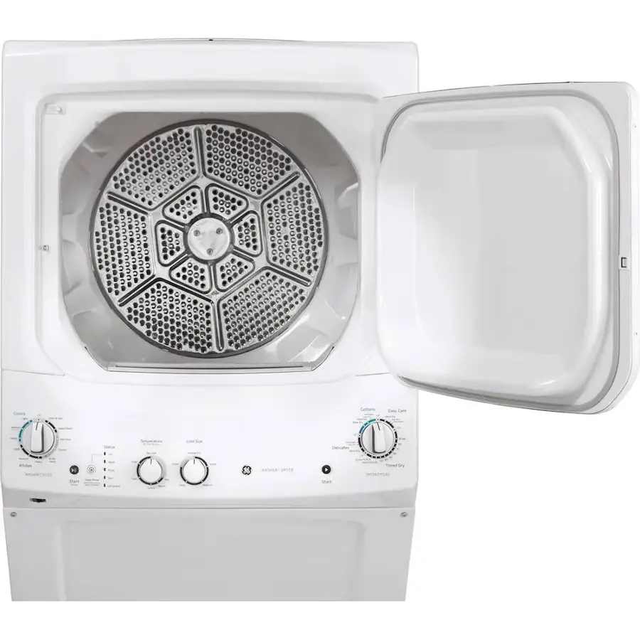 Alt View 11. GE - 3.8 Cu. Ft. Top Load Washer and 5.9 Cu. Ft. Gas Dryer Laundry Center - White.