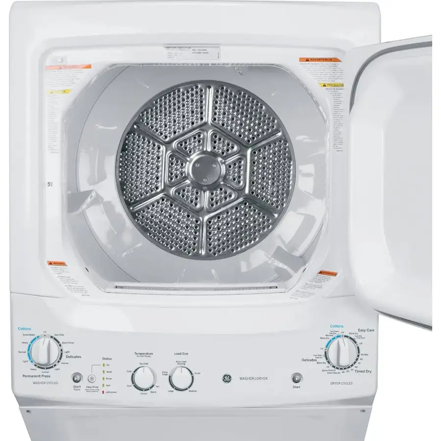 Alt View 15. GE - 3.8 Cu. Ft. Top Load Washer and 5.9 Cu. Ft. Gas Dryer Laundry Center - White.