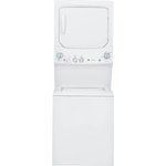 Front Zoom. GE - 3.8 Cu. Ft. Top Load Washer and 5.9 Cu. Ft. Electric Dryer Laundry Center with Long Vent Drying - White on White.